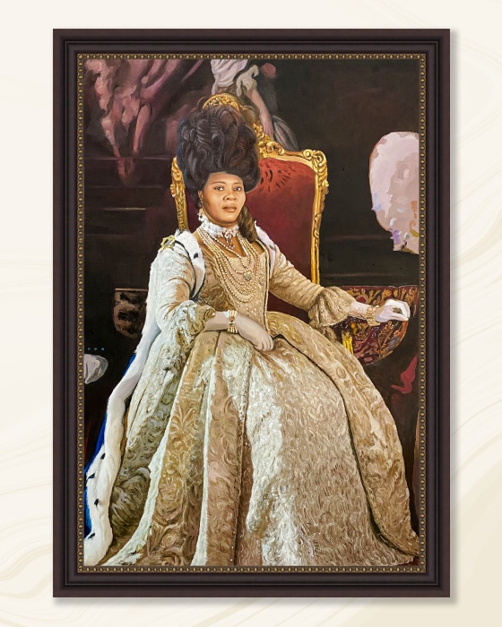 Hand-painted portrait