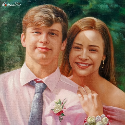 Couple Acrylic Portraits